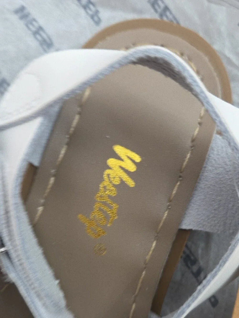 White Kids Strappy Sandals with Ankle Buckle